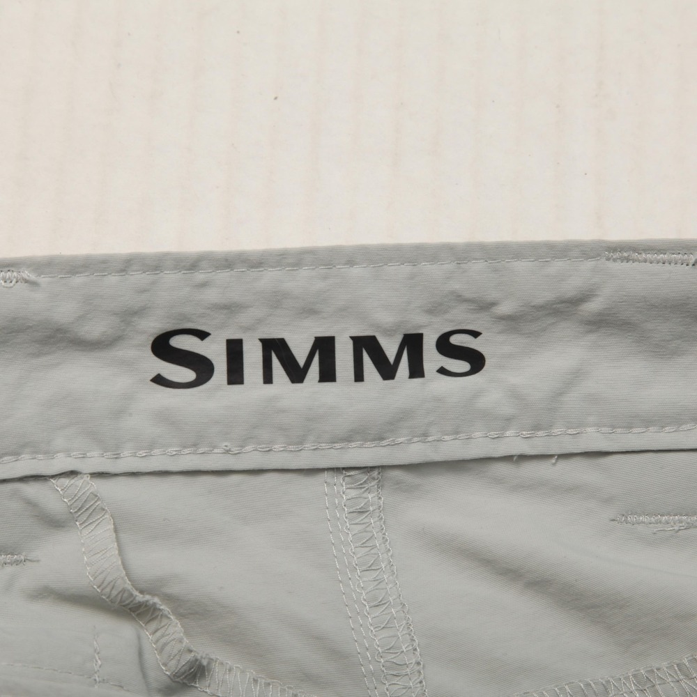 Simms Pants Mens 38x31 Gray Nylon Chino Elastic Waist Quick Dry Travel Fishing - Picture 6 of 16